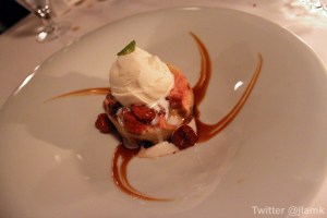 Chocolate & Sour Cherry Bread Pudding