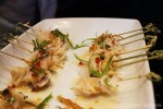 Geoduck skewers in a spicy Asian dressing