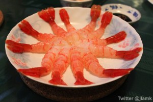 Spot Prawn Sashimi Spot Prawn Sashimi
