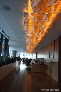 180 foot-long Origami Light Fixture