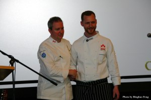 Chef Ryan Stone (R) and mentor Chef Scott Jaeger