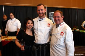 Joyce, Chef Ryan Stone and Chef Vincent Parkinson