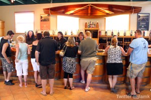 Domaine de Chaberton: Busy wine shop