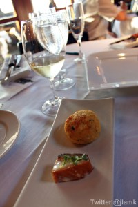 Smoked Alaskan Sablefish with Halibut Cake