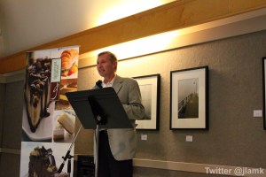 James Coleridge from Bella Gelateria gives closing remarks