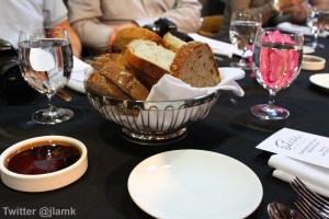 Bread from La Baguette and Spot Prawn Olive Oil and Balsamic Vinegar