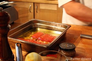 Poaching Salmon in Olive Oil
