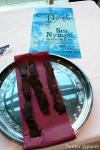 History of Chocolate Reception - CocoaNymph Dark Chocolate with Sea Salt and English Toffee