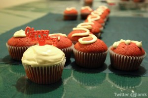 Happy birthday red velvet cupcakes