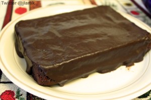Chocolate Cake with Bittersweet Chocolate Glaze
