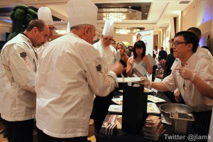 A panel of judges visited each booth