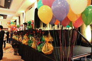 Prizes were given out and fundraising balloons were sold