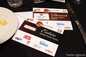 Cards used to redeem dishes