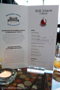 The "Blue Ribbon Classics" Menu The "Blue Ribbon Classics" Menu