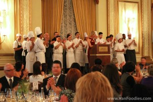 A round of applause for the cooks who prepared an excellent meal