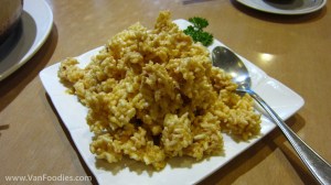Crispy Rice with Salted Egg Sauce