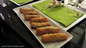 Apple pie phyllo spring roll