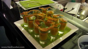 Butternut squash soup with crispy ginger