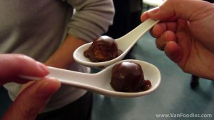 Sticky toffee pudding bites
