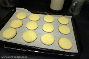 Cookies are pale golden after 9 minutes