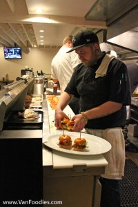 Staff hard at work preparing food