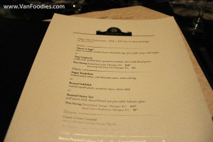 Black + Blue Dine Out Menu
