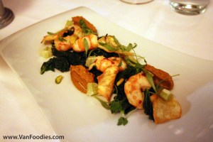 Sauteed Spot Prawns