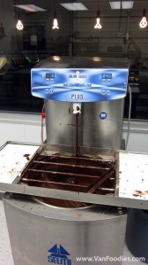 63% Dark Chocolate in the Spinner