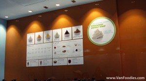 Straightforward froyo menu