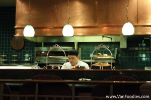 Pastry chef preparing the towers