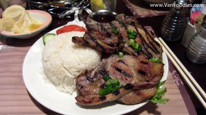 Charbroiled Pork Chop with Rice