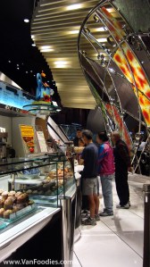 Streams of customers visit the store