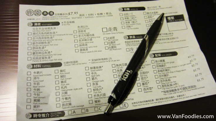 Create your own noodle combo