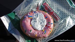 Strawberry Iced Birthday Doughnut