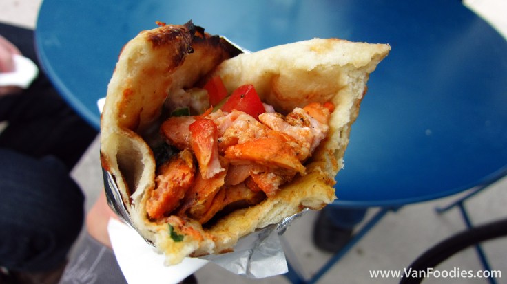 A few bites into my wrap