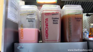 Choice of beverages