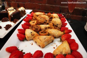 Mini cinnamon buns & Cranberry orange white chocolate scones