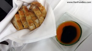 Bread with Lobster Oil & Balsamic Vinegar