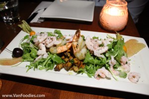 Prawn, Shrimp & Chanterelle Mushroom Salad