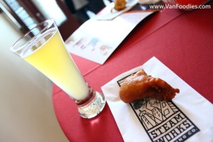 Gruyere Fritter with Wheat Ale