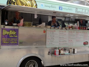 Ladies hard at work on the truck