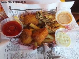 Cod Nuggets, Deep Fried Oysters & Cajun Fries