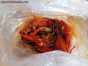 1/2 lb of crawfish & 1/2 lb of shrimp