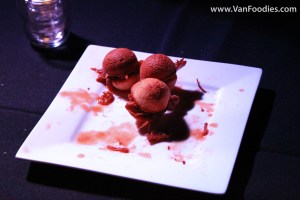 Pulled pork cornbread sliders by Cache Bistro