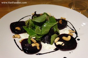 Organic beet salad