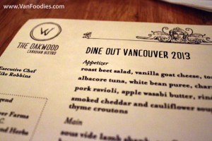 Dine Out at Oakwood Canadian