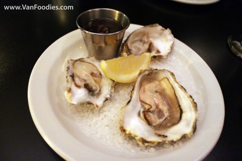 Trio of Oysters of the Day