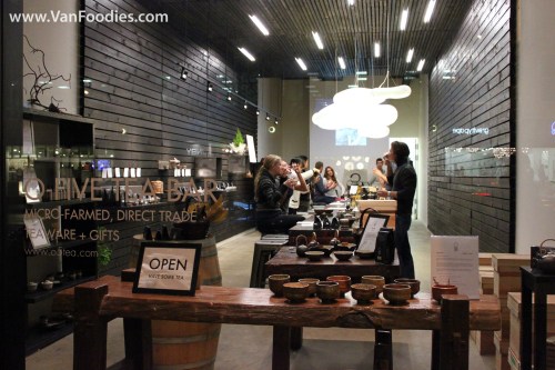 Tasting at O5 Tea Bar
