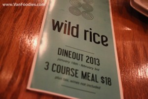 Dine Out at Wild Rice New Westminster