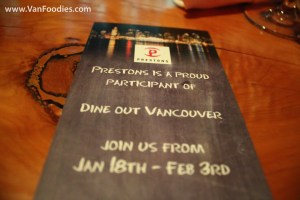 Dine Out at Prestons